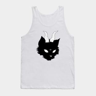 Cat with diamond and horns Tank Top